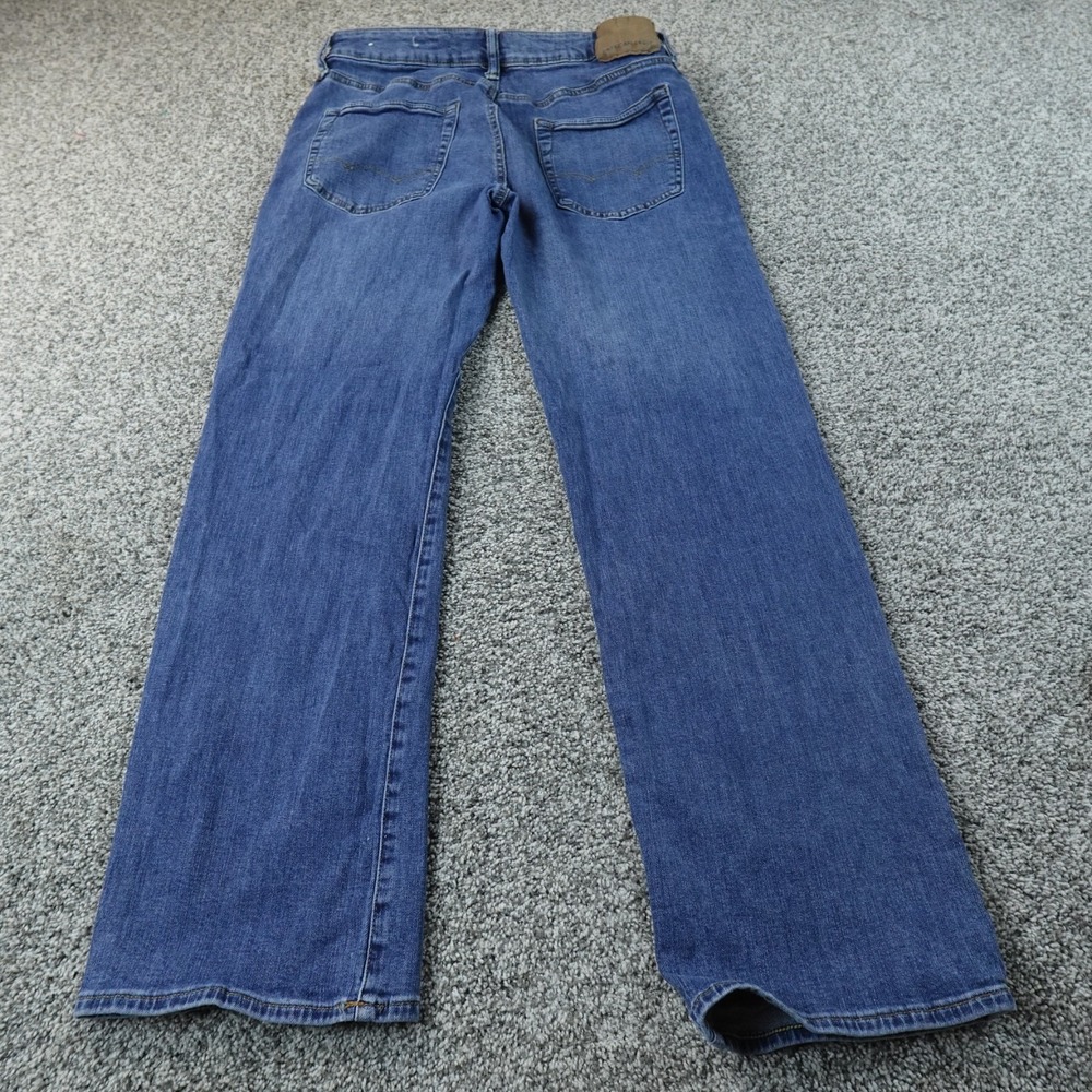 American Eagle Jeans Mens 34X34 Dark Blue Denim Original Boot Western Stretch - Picture 10 of 13
